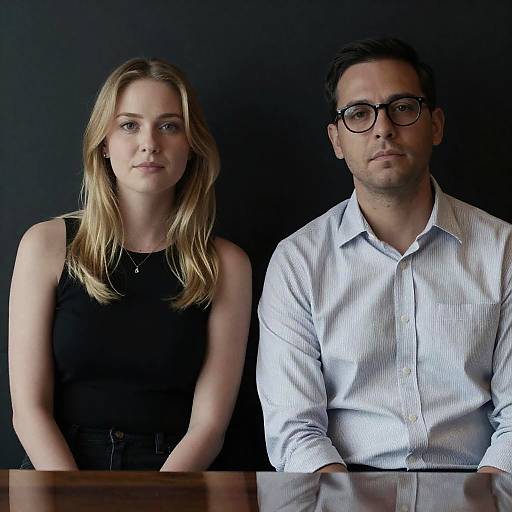 Intimate Portrait of Two Friends Together