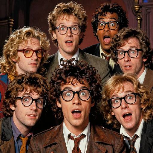 Zany 80s Fantasy Nerds Poster