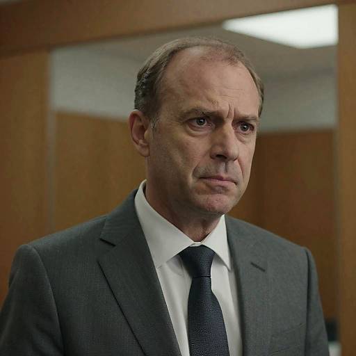 Concerned Middle-Aged Man Portrait