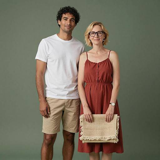 Smiling Couple with Picnic Blanket