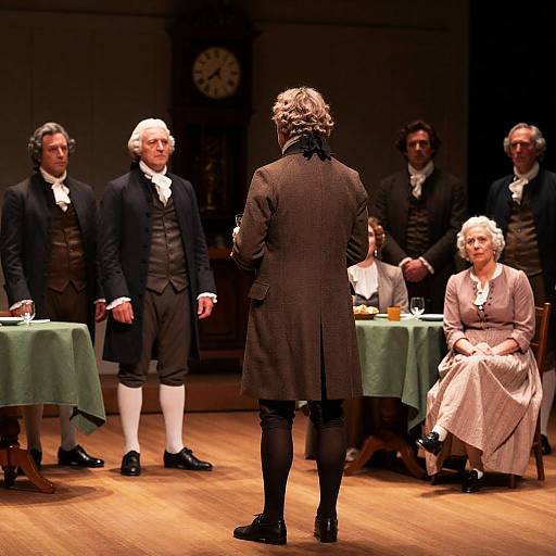 18th-Century Theater Scene in Elegance