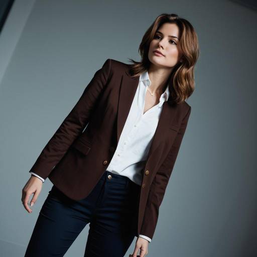 Casual Chic Woman in Fitted Blazer