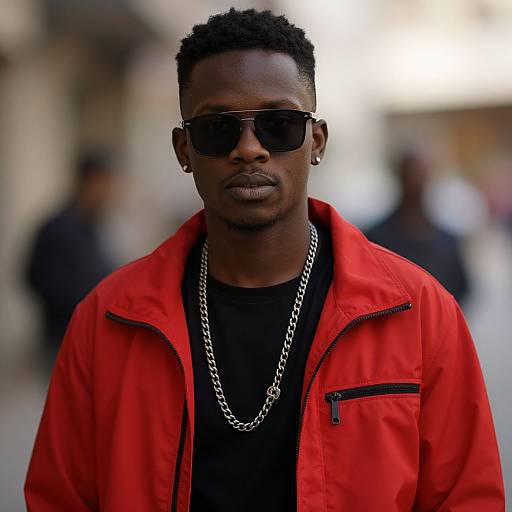 Realistic Hip Hop Style Male Portrait