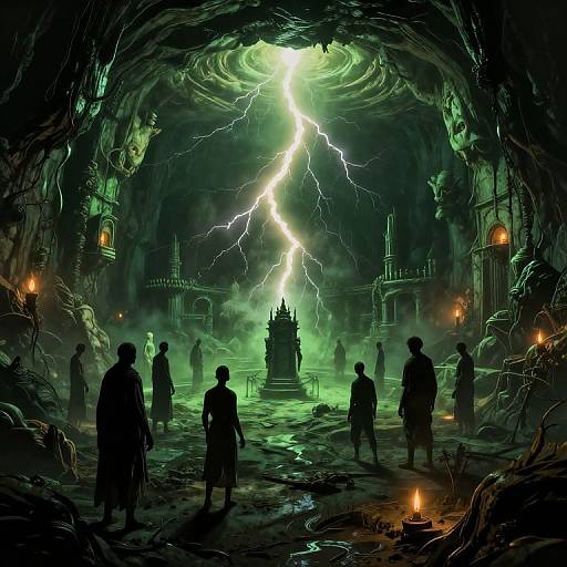 Innsmouth Underground Gathering Scene
