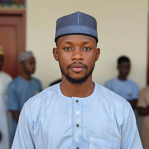 Realistic Male in Agbada Costume