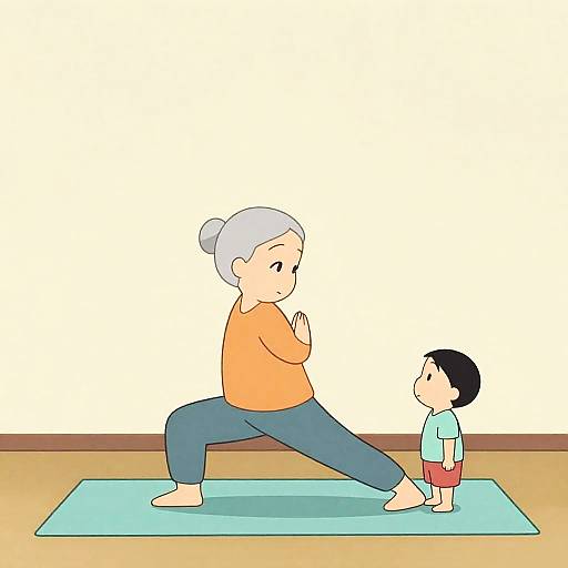 Grandparent and Grandchild Yoga Talk