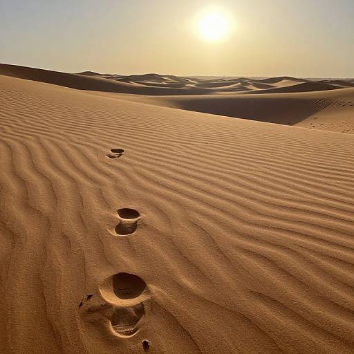 Surreal Desert of Mirrored Sand