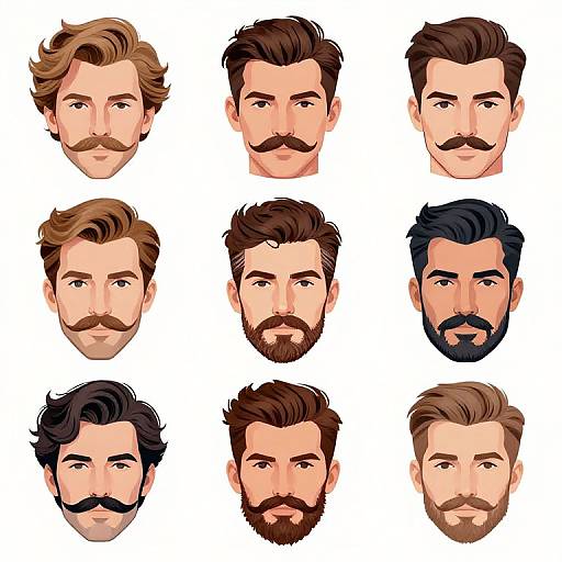 Artistic Mustache and Goatee Styles