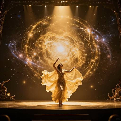 Ethereal Cosmic Dance of Creation