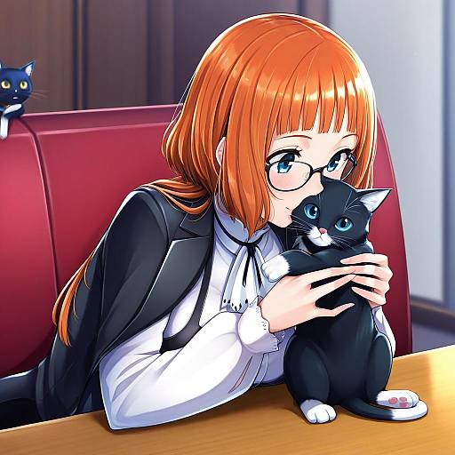 Illustration of Morgana (persona 5), persona in the style of Mappaninatta