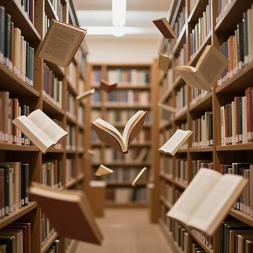 Whispering Library of Flying Books