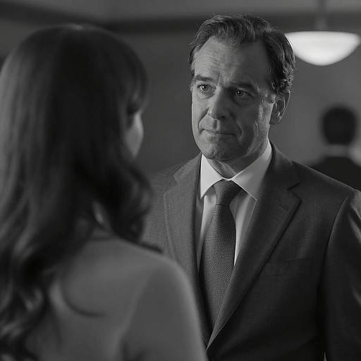 Serious Business Conversation in Black and White