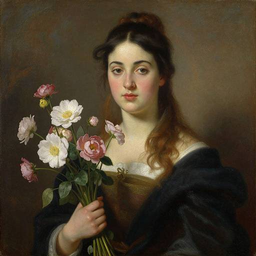 George Hitchcock Woman with Flowers
