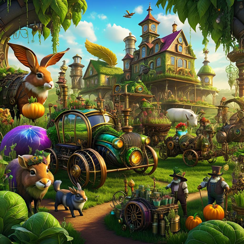 Enchanted Creatures Farming in Art Styles