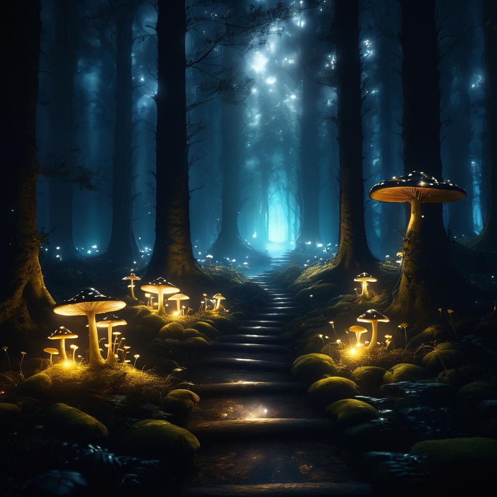 Mystical Midnight in an Enchanted Forest