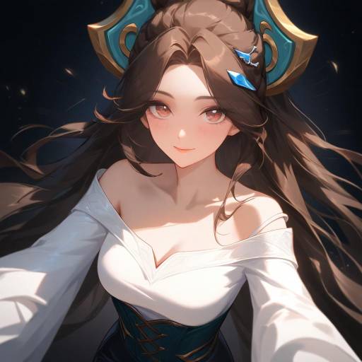 Curious League of Legends Girl Portrait