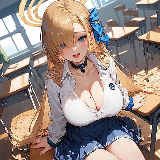 Asuna Ichinose in Classroom Halo Shot