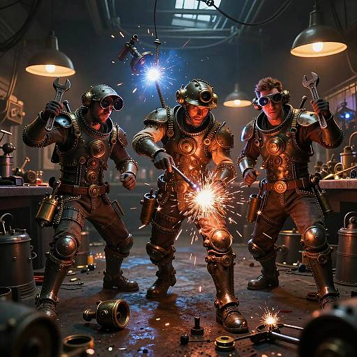 Steampunk Inventors Rampaging Workshop