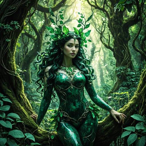 Emerald Forest Nymph in Sacred Grove