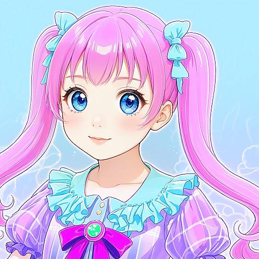 Illustration of Amahane madoka, aikatsu! (series) in the style of Coffeekite