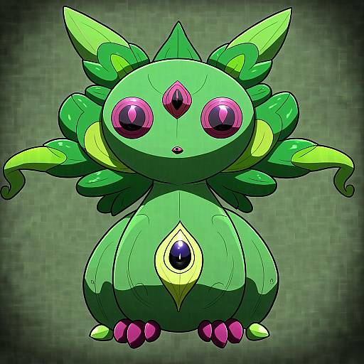 Illustration of Musharna, pokemon in the style of Hanabusaoekaki