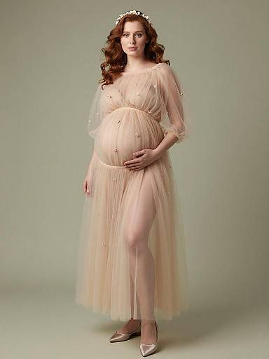 Ethereal Maternity Fairy Fashion Portrait