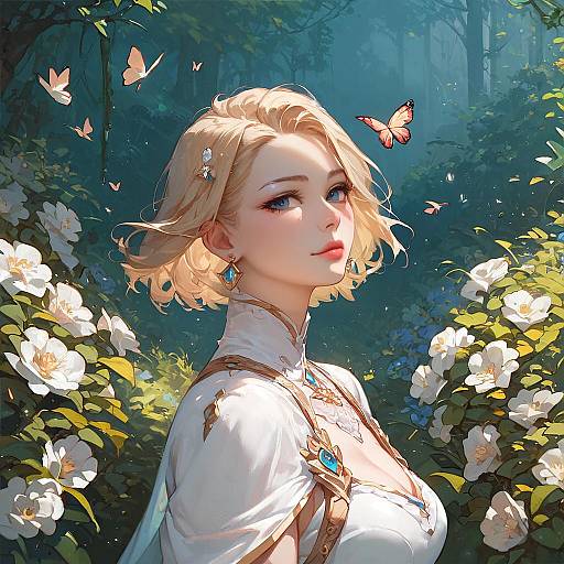 Enchanting Portrait of a Girl in Nature