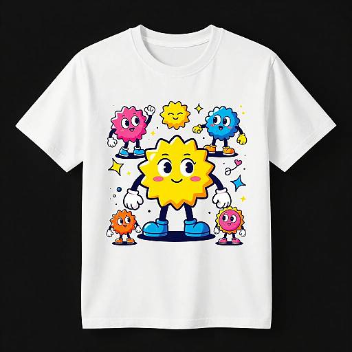 Playful Cartoon T-Shirt Design