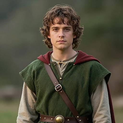 Photorealistic Frodo-Inspired Portrait