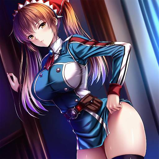 Illustration of Alicia melchiott, senjou no valkyria (series) in the style of Akeyama kitsune