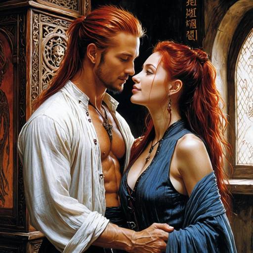 Fantasy Couple in Magical Setting
