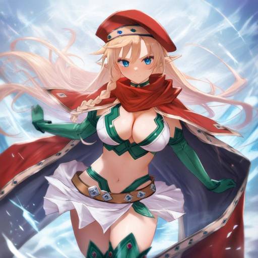 Illustration of Alleyne (queen's blade), queen's blade in the style of Toka (marchlizard)