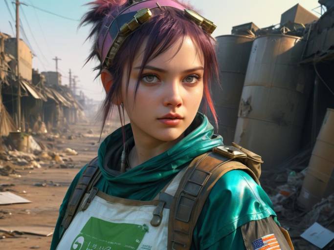 Ultra Realistic Post-Apocalyptic Anime Portrait