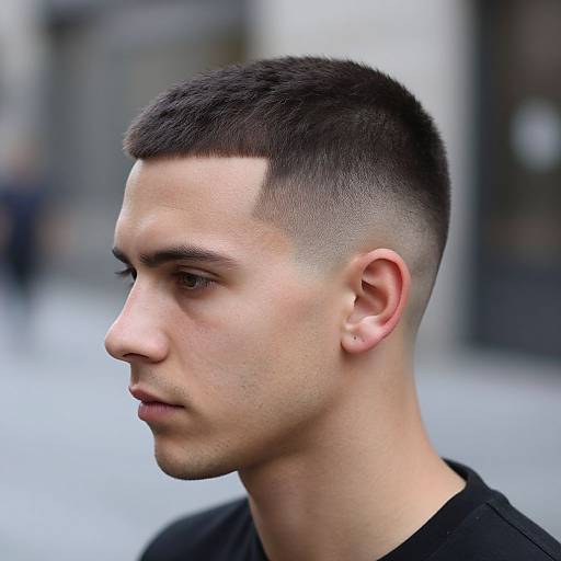 Modern European Flat Top Portrait
