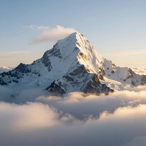 Majestic Snow-Capped Mountain Peak