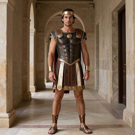 Man in Greek Mythology Costume