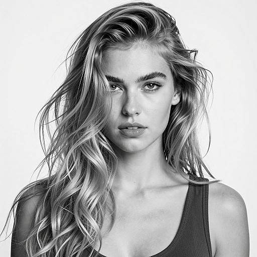 Striking Black and White Portrait