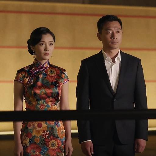 Evening Portrait of a Stylish Couple