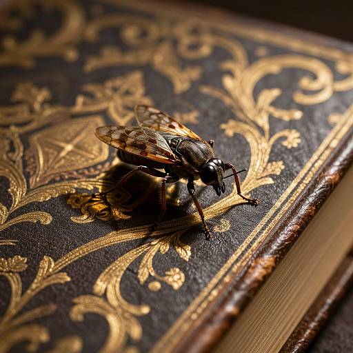 Insect Exploration on Baroque Tome