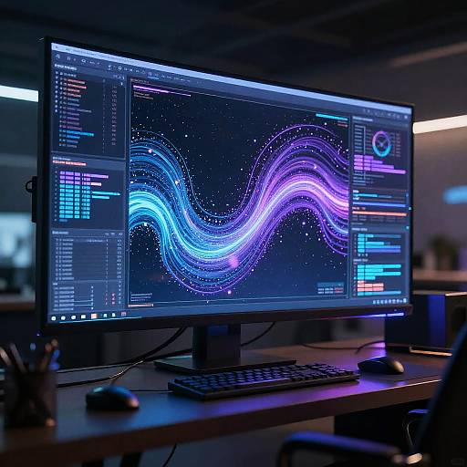 Digital Artist AI Workspace Visualization
