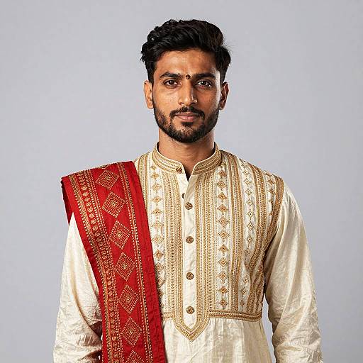Man in Traditional Indian Attire