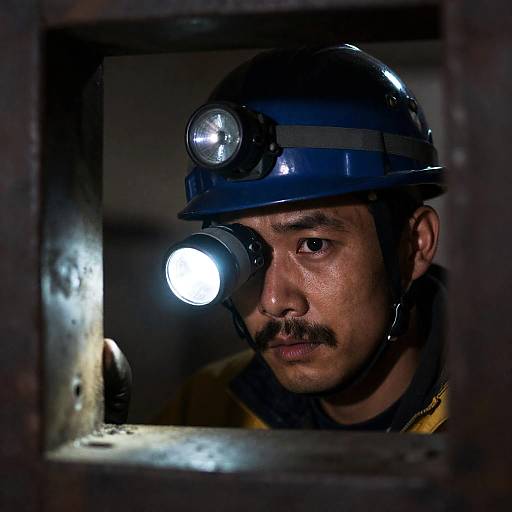Focused Miner with Illuminated Expression