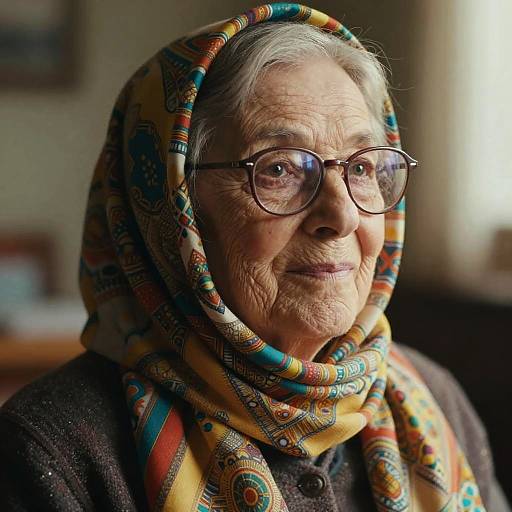 Hyper-Realistic Elderly Woman Portrait