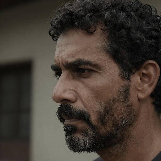 Close-Up Portrait of a Rugged Man