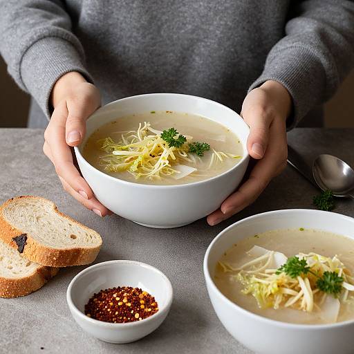 Cozy Vegan Cabbage Soup Meal