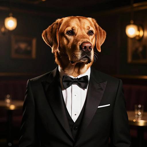 Sophisticated Caramel Lab in Jazz Club