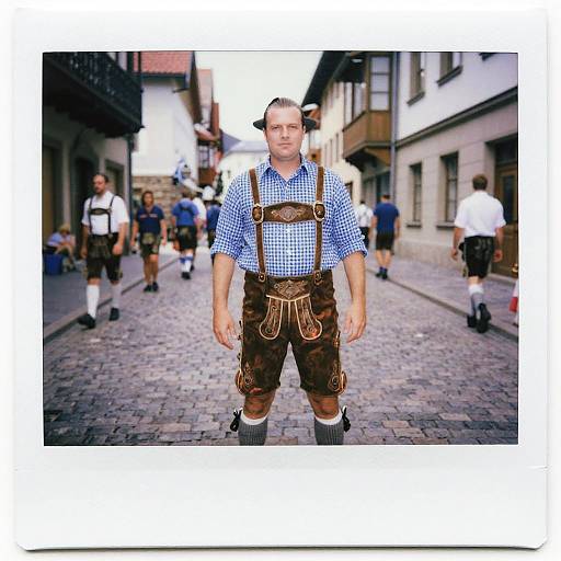 Man in Traditional Bavarian Oktoberfest Attire