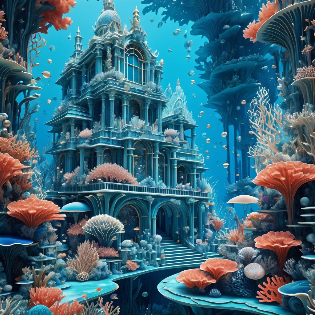 Surreal Underwater Sanctuary of Coral Art