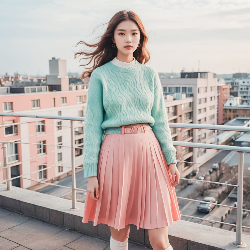 Stylish Rooftop Party in Pastel Bliss