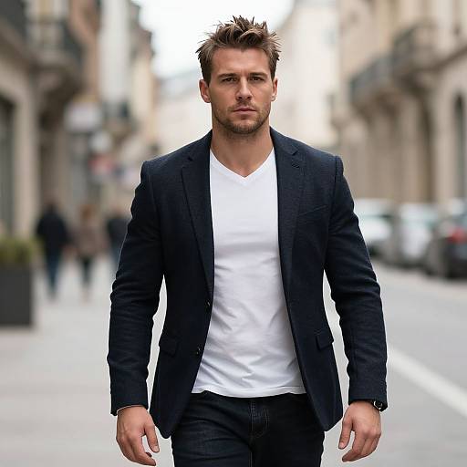 Confident European Man in Urban Setting